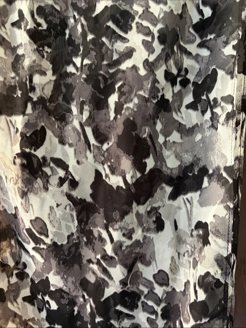 No Brand Neutral Black & White Printed Circular Neck Scarf.
